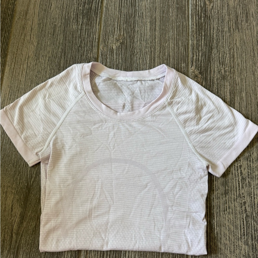 lululemon athletica Soft Pink Short Sleeve Tee